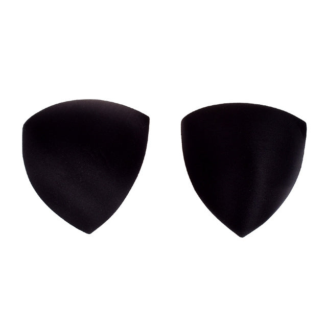1 Pair Bra Pad Sewing Insert Soft Sponge Cup Removable Padded, Size:One size(Black)
